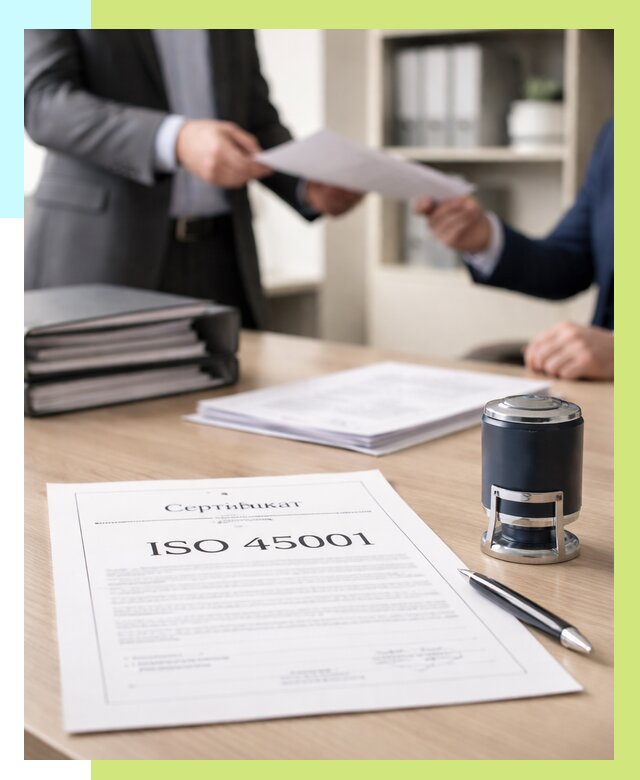 Сертификат ISO 45001 в Чернушке под ключ от 45702 р. | Сертэкс